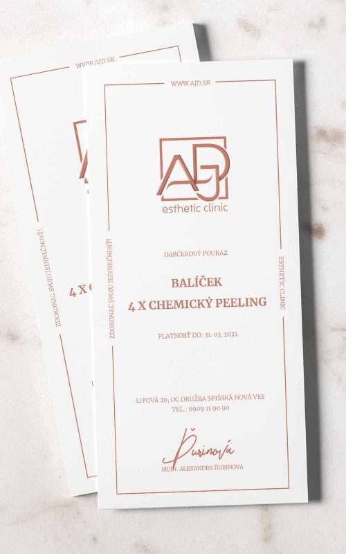 Balíček chemický peeling - AJD esthetic clinic